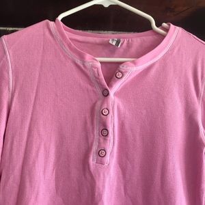 Pink Kenneth Cole Reaction Waffle Tee